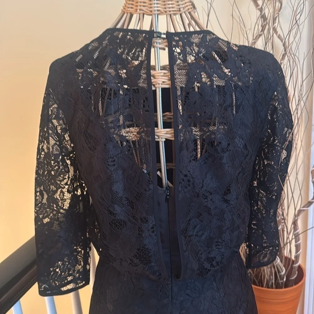 Trina Turk NWT black lace cocktail elegant dress